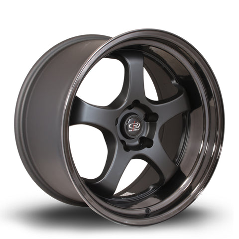 Rota D2EX 18x9.5 5x114 ET12 RLFlat Black Alloy wheel