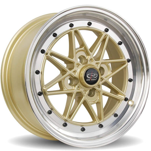 Rota Flashback 15x7 4x100 ET40 Black with Lip Alloy wheel