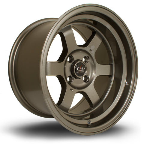 Rota Grid-V 15x9 4x100 ET0 Bronze Alloy wheel